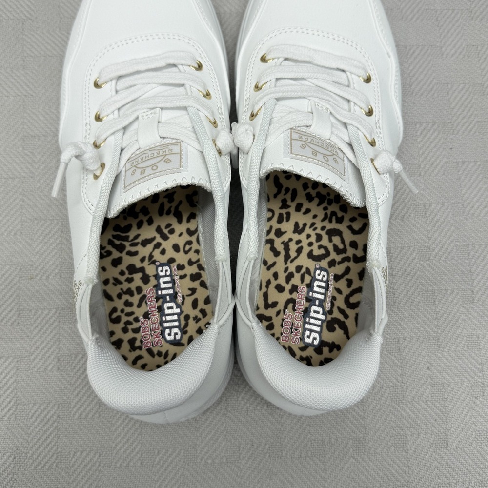 Skechers Slip-ins BOBS Skip Cute Keep It Classic‎ Womens Size 6.5 White 114812 - Picture 4 of 8
